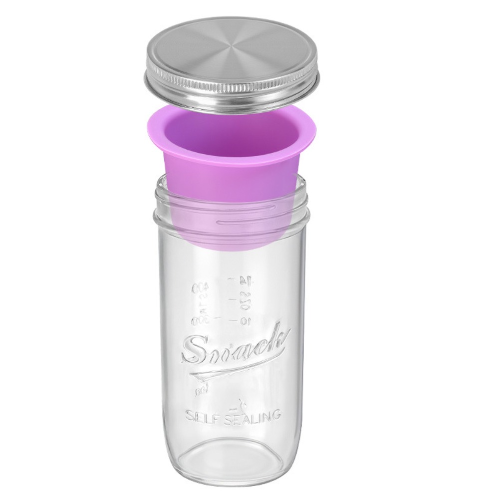 Meal Prep Jar Salad - 16/24 Oz Salad Glass Jars Wide
