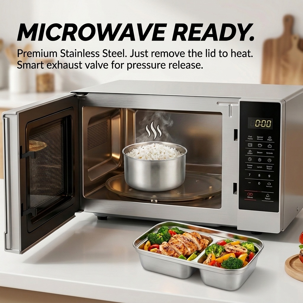 Microwave Safe 304 Stainless S – обзор и цена Meal Prep Kit