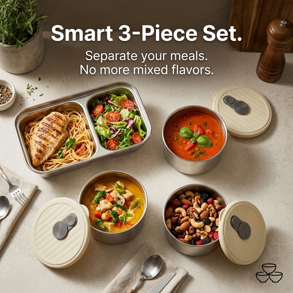 Microwave Safe 304 Stainless S – обзор и цена Meal Prep Kit