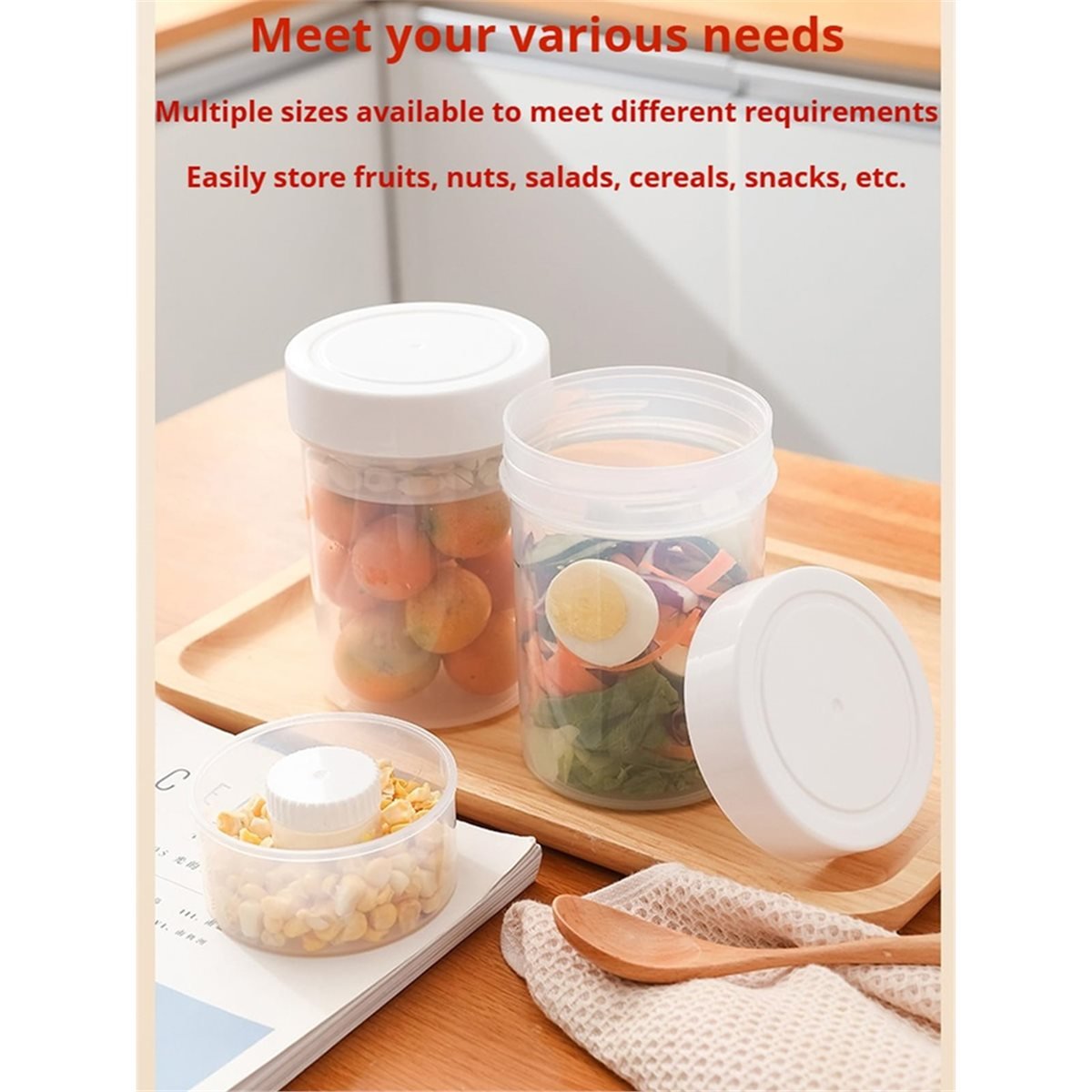 Leakproof Salad Jars - Wet/Dry – обзор и цена Meal Prep Jar Salad