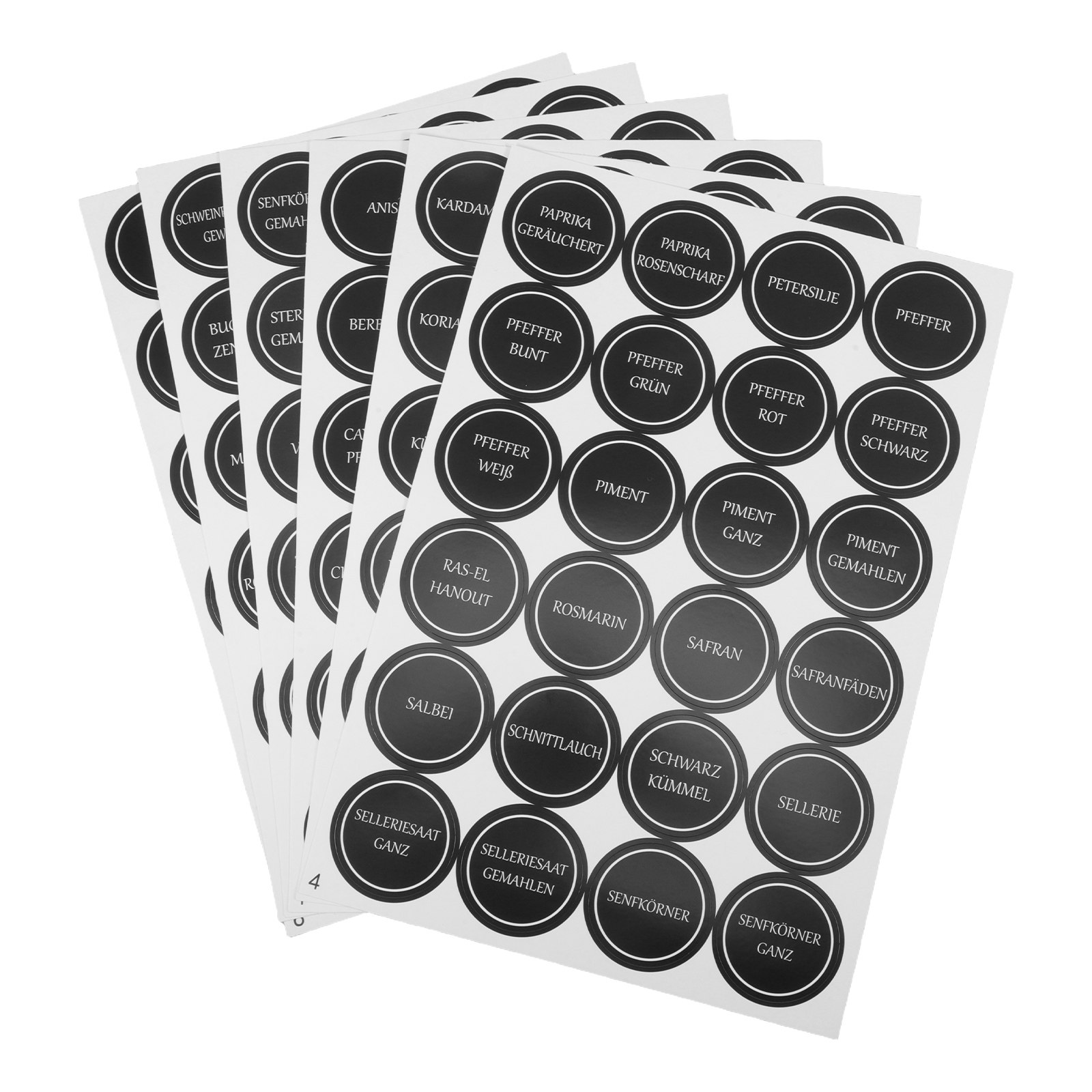 6 Sheets Round Spice Jar Label – обзор и цена Spice Jar Labels
