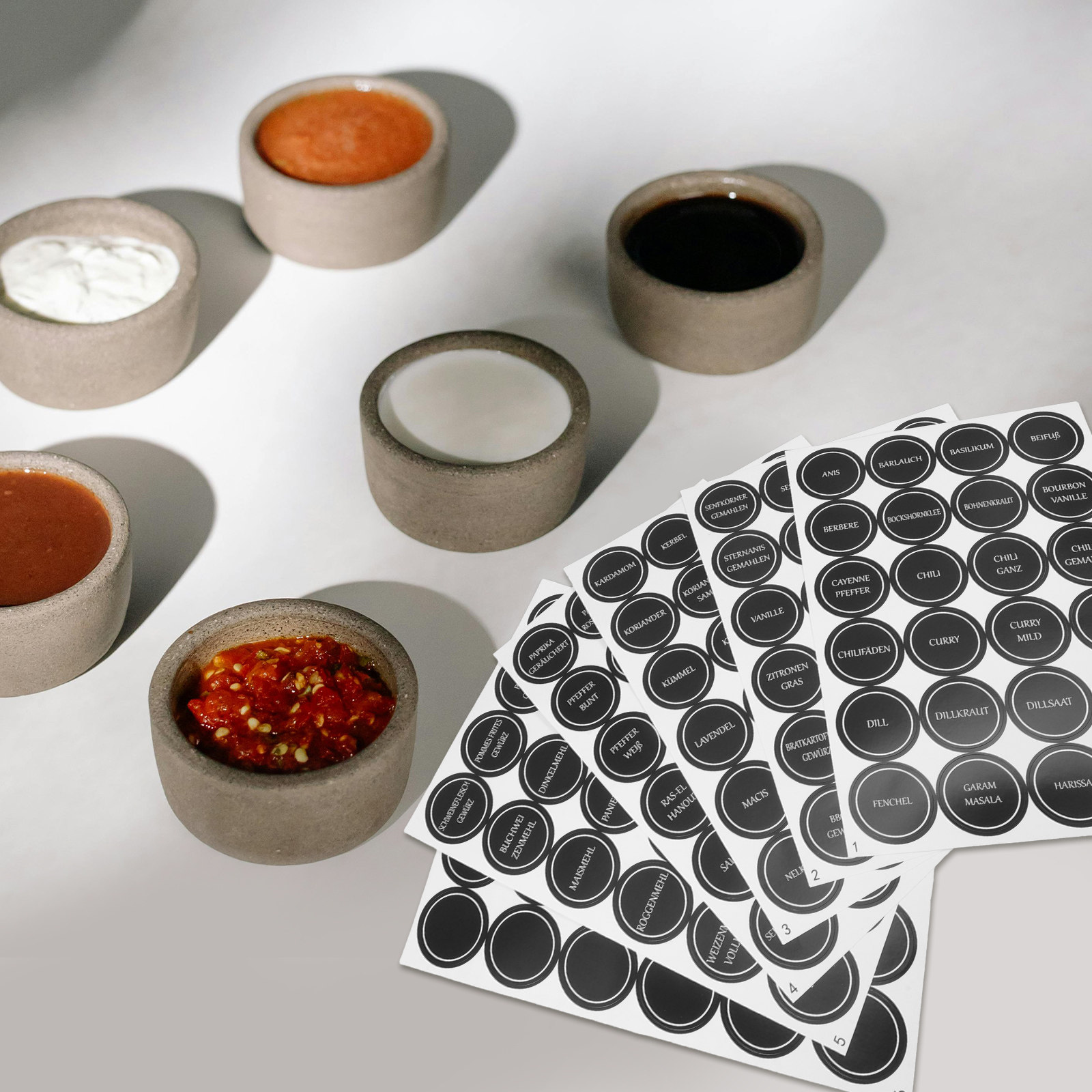 6 Sheets Round Spice Jar Label – обзор и цена Spice Jar Labels