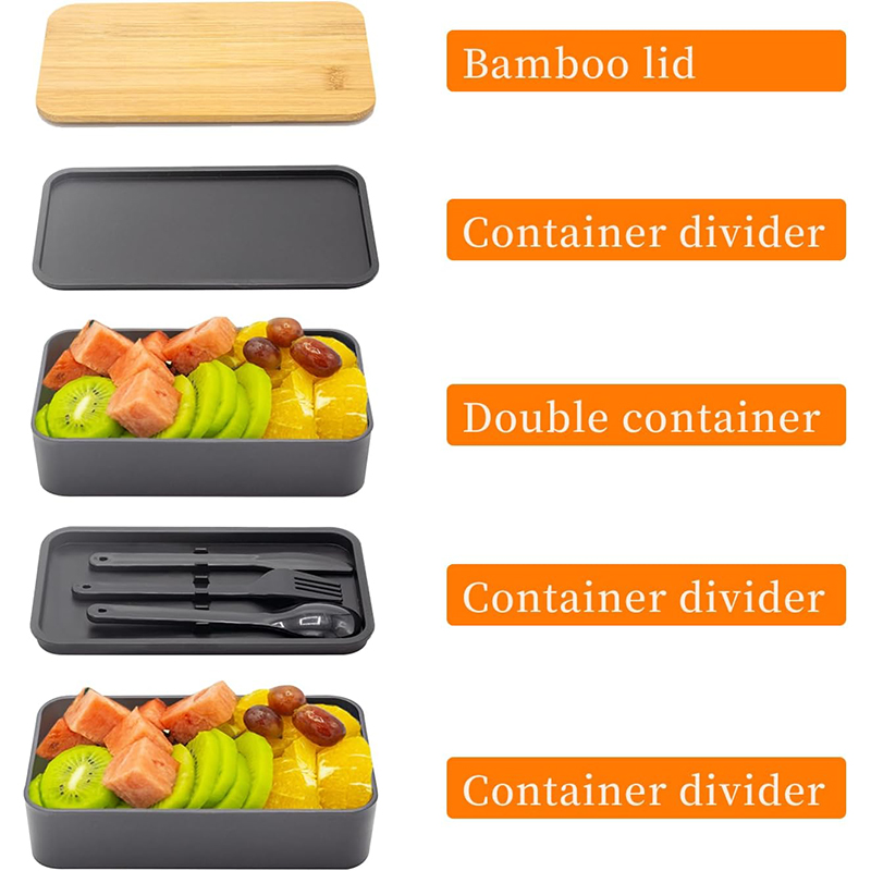Stackable Bento Box with Utens – обзор и цена Meal Prep Or Prep Meal