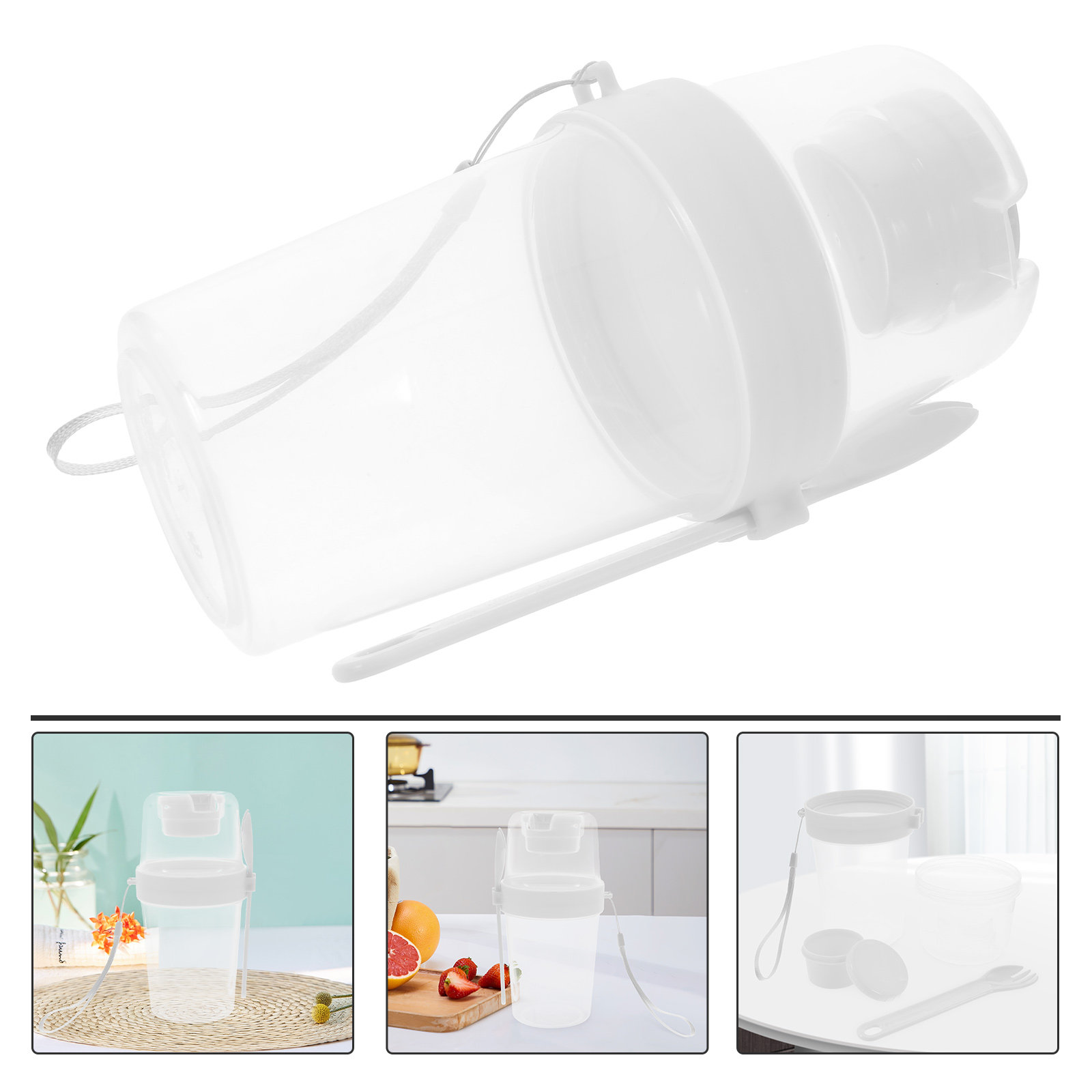 1Set Double Compartment Overni – обзор и цена Meal Prep Jar Salad