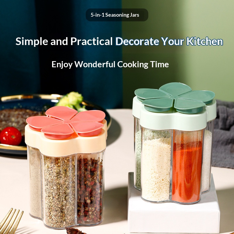 1PC 5-Compartment Flip Spice J – обзор и цена Spice Jar Labels