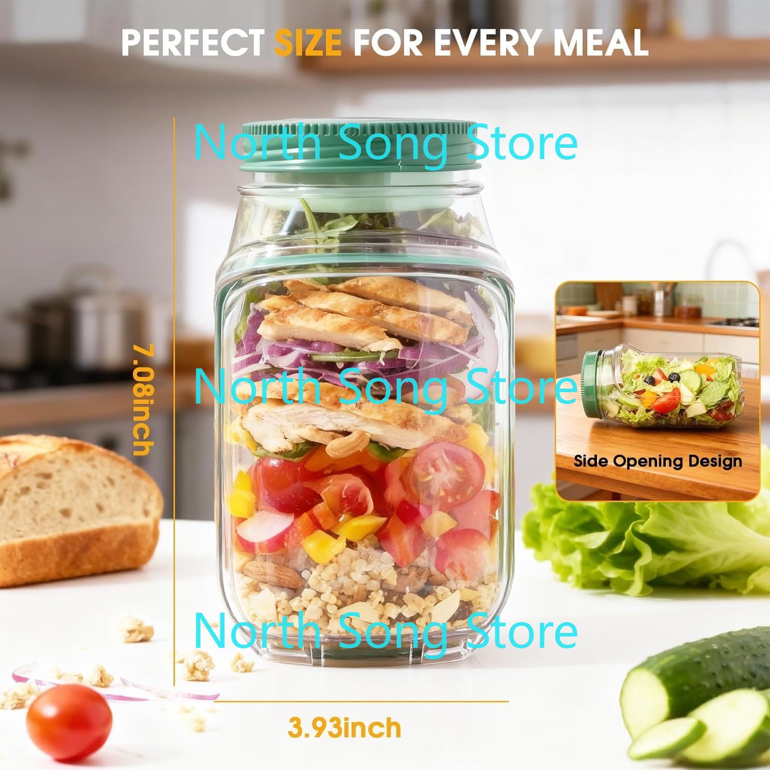2026 NewSide-Opening Salad Mas – обзор и цена Meal Prep Jar Salad