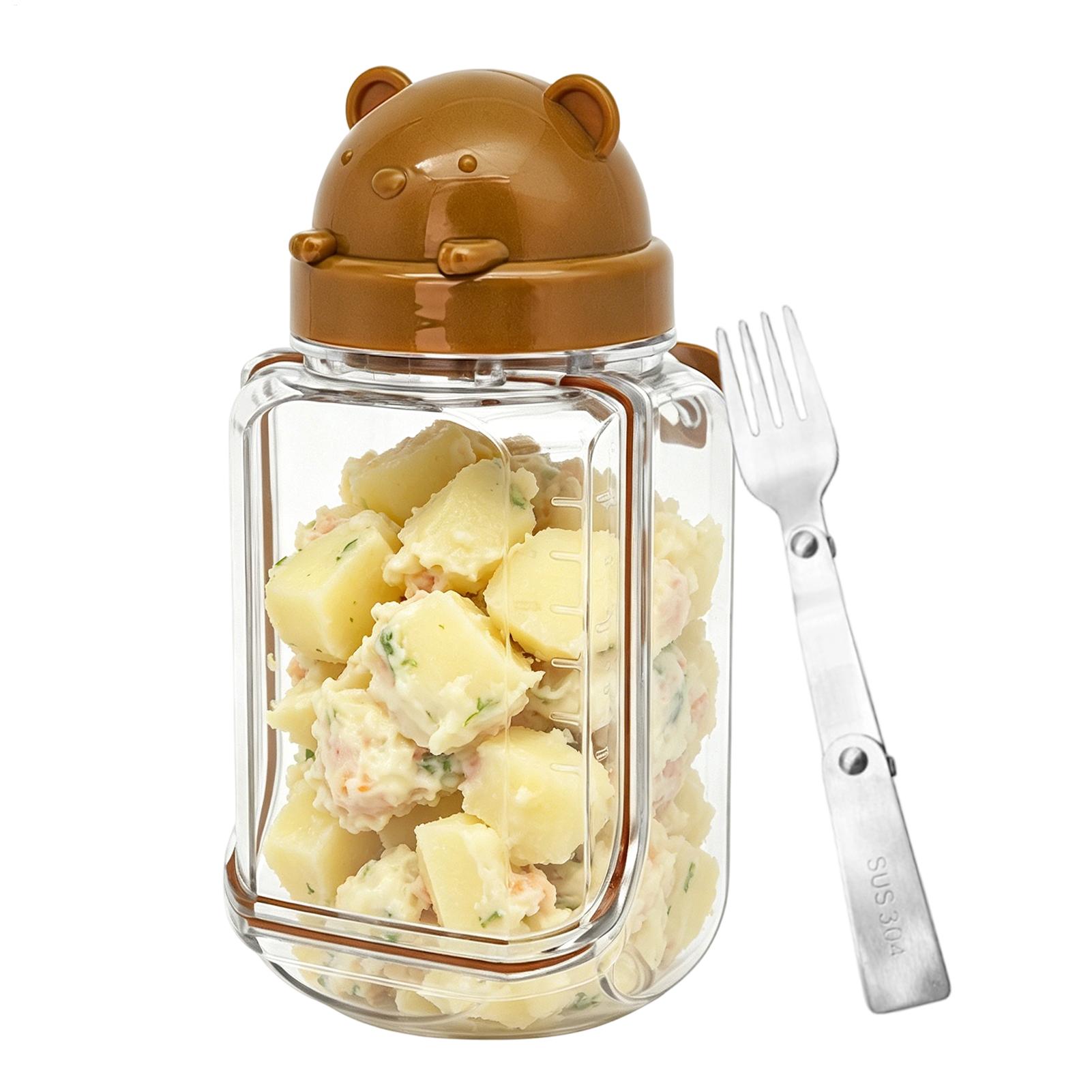 Salad Jar Clear Food Canisters – обзор и цена Meal Prep Jar Salad