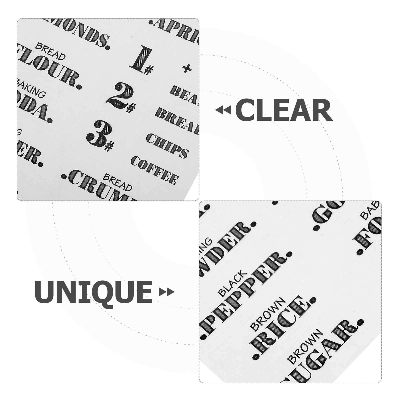 6 Sheets Waterproof Removable  – обзор и цена Spice Jar Labels