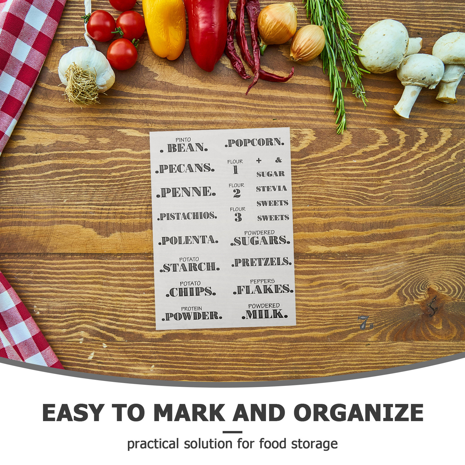 6 Sheets Waterproof Removable  – обзор и цена Spice Jar Labels