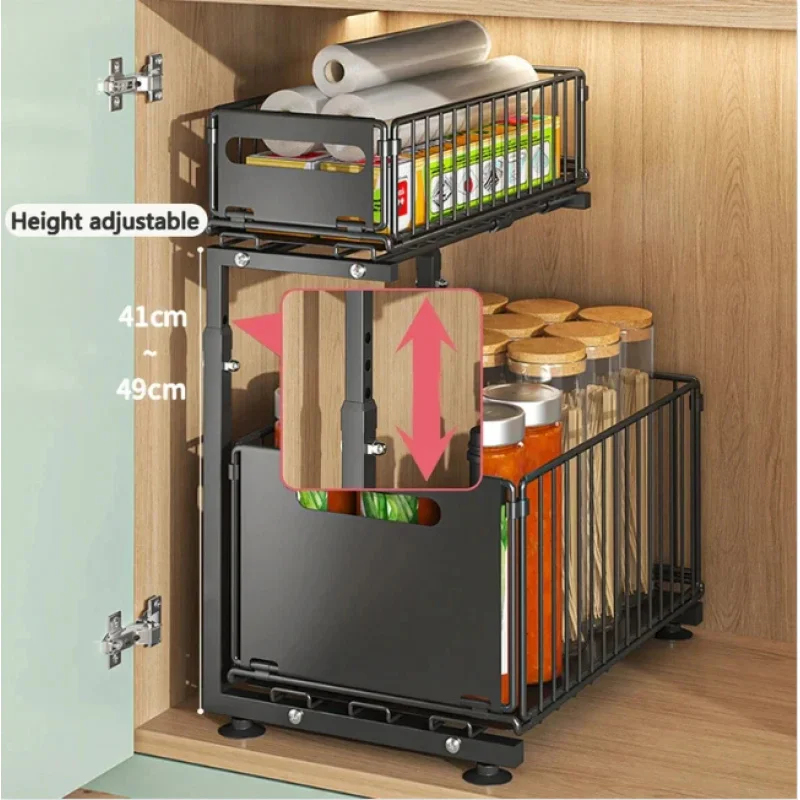 2 Tier Under Sink Organizer Pu – обзор и цена Spice Jar Labels