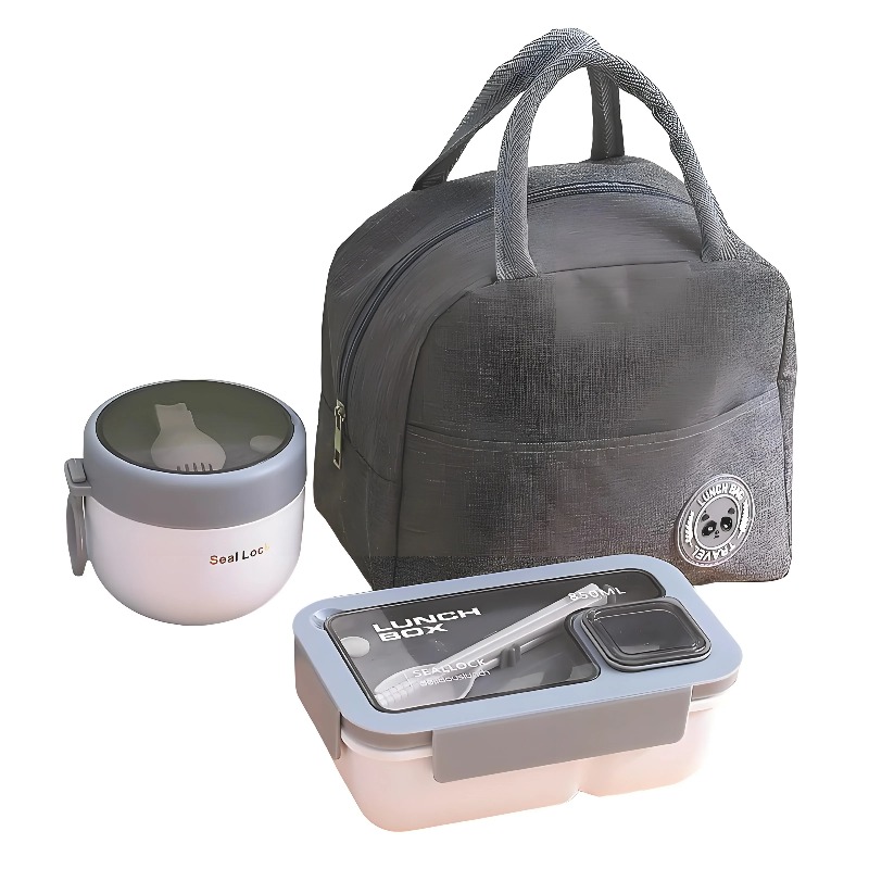 3-Piece Leakproof Lunch Contai – обзор и цена Meal Prep Kit