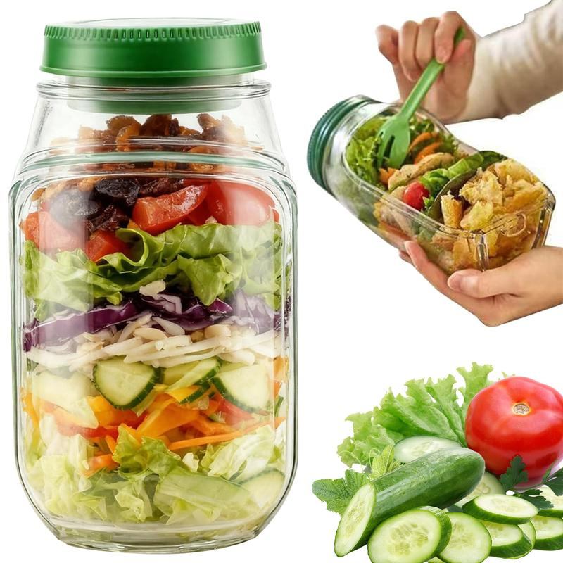 Salad Jar with Side Opening, M – обзор и цена Meal Prep Jar Salad