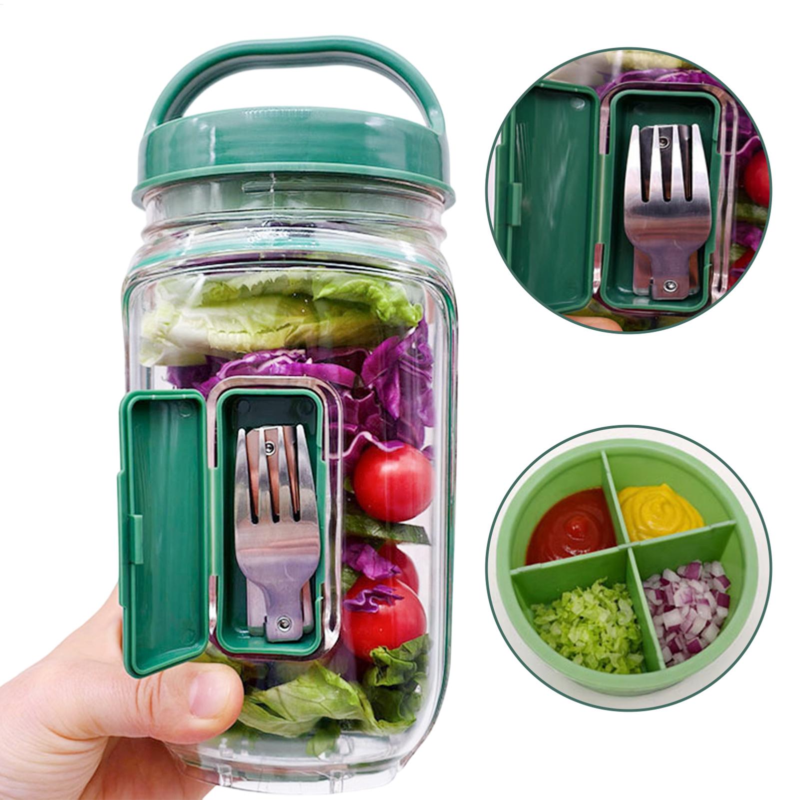 1000ml Leakproof Salad Contain – обзор и цена Meal Prep Jar Salad