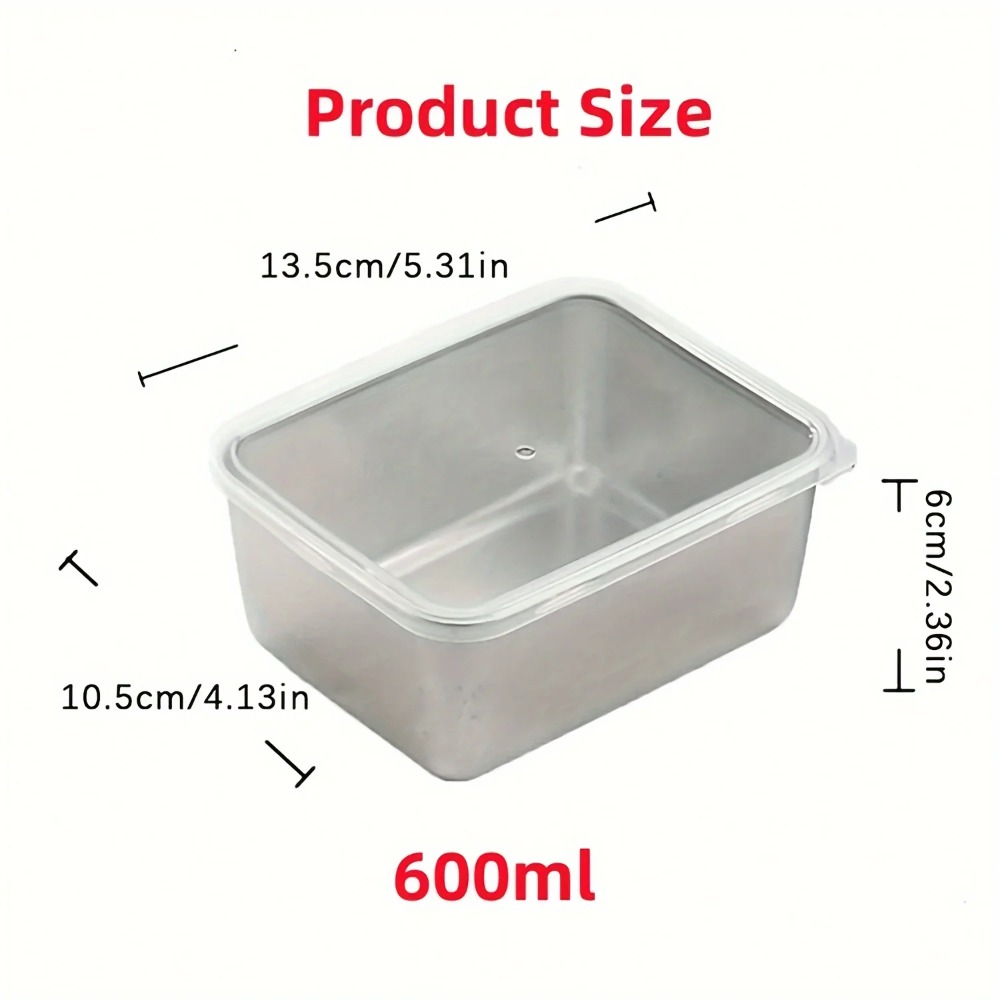 6Pcs Stainless Steel Food Cont – обзор и цена Meal Prep Kit
