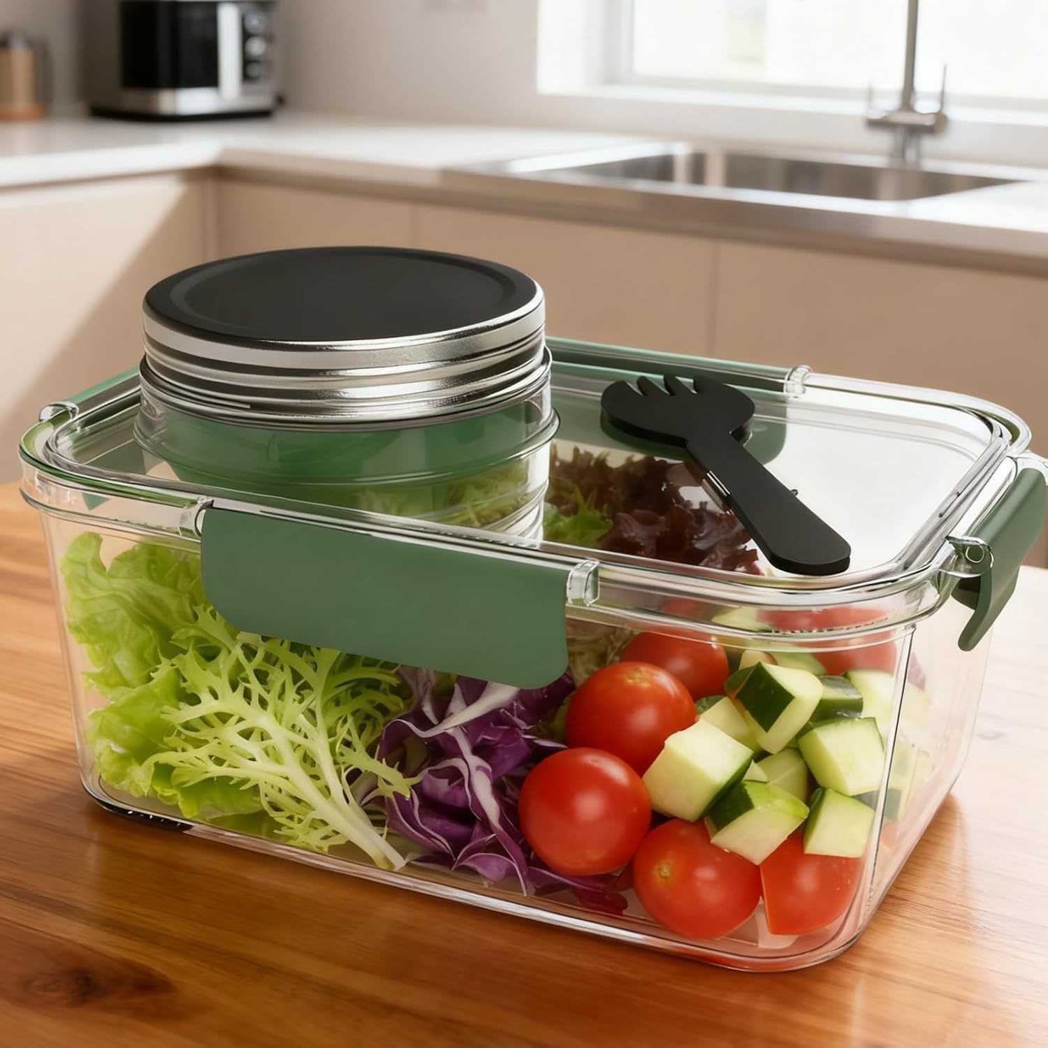 Solar Pod Jar Food Storage Con – обзор и цена Meal Prep Jar Salad