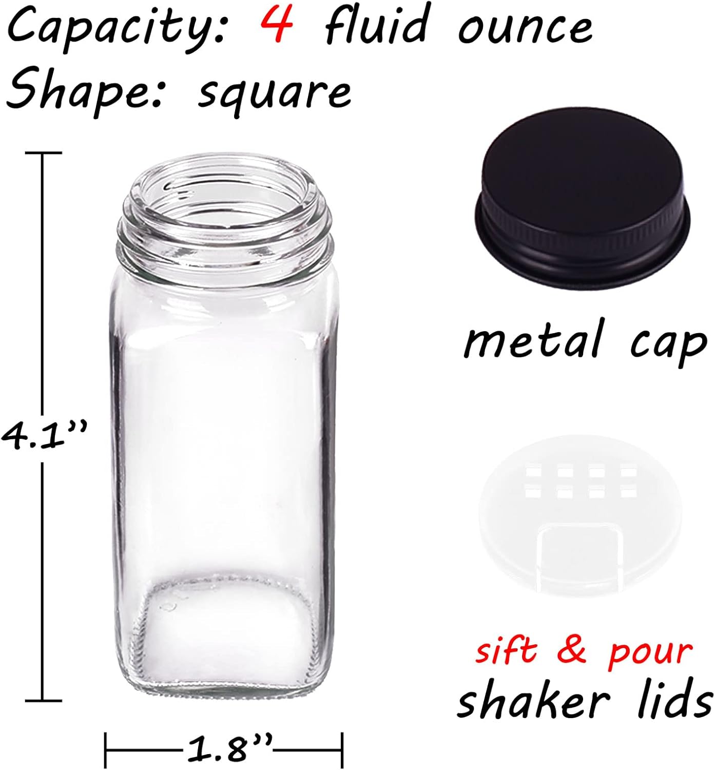 25 Spice Jars with 547 Labels- – обзор и цена Spice Jar Labels