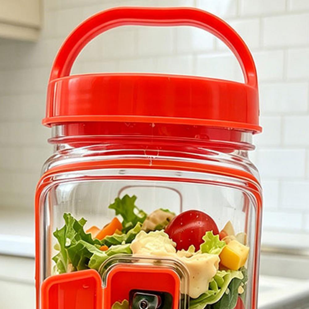 Leakproof Side Open Salad Jar  – обзор и цена Meal Prep Jar Salad