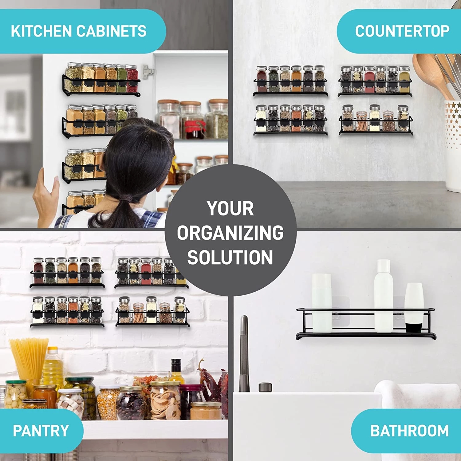 4/2PCS Spice Rack Organizer Wa – обзор и цена Spice Jar Labels
