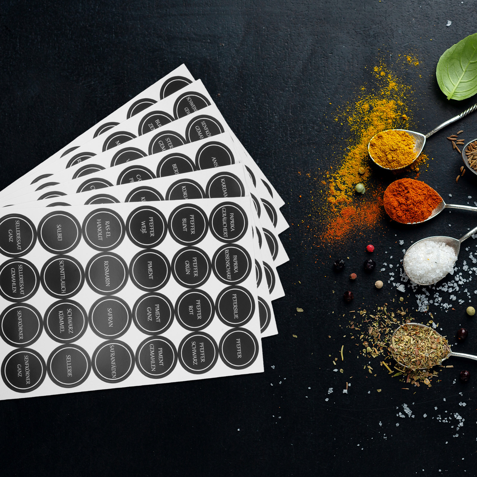 6 Sheets Round Spice Jar Label – обзор и цена Spice Jar Labels